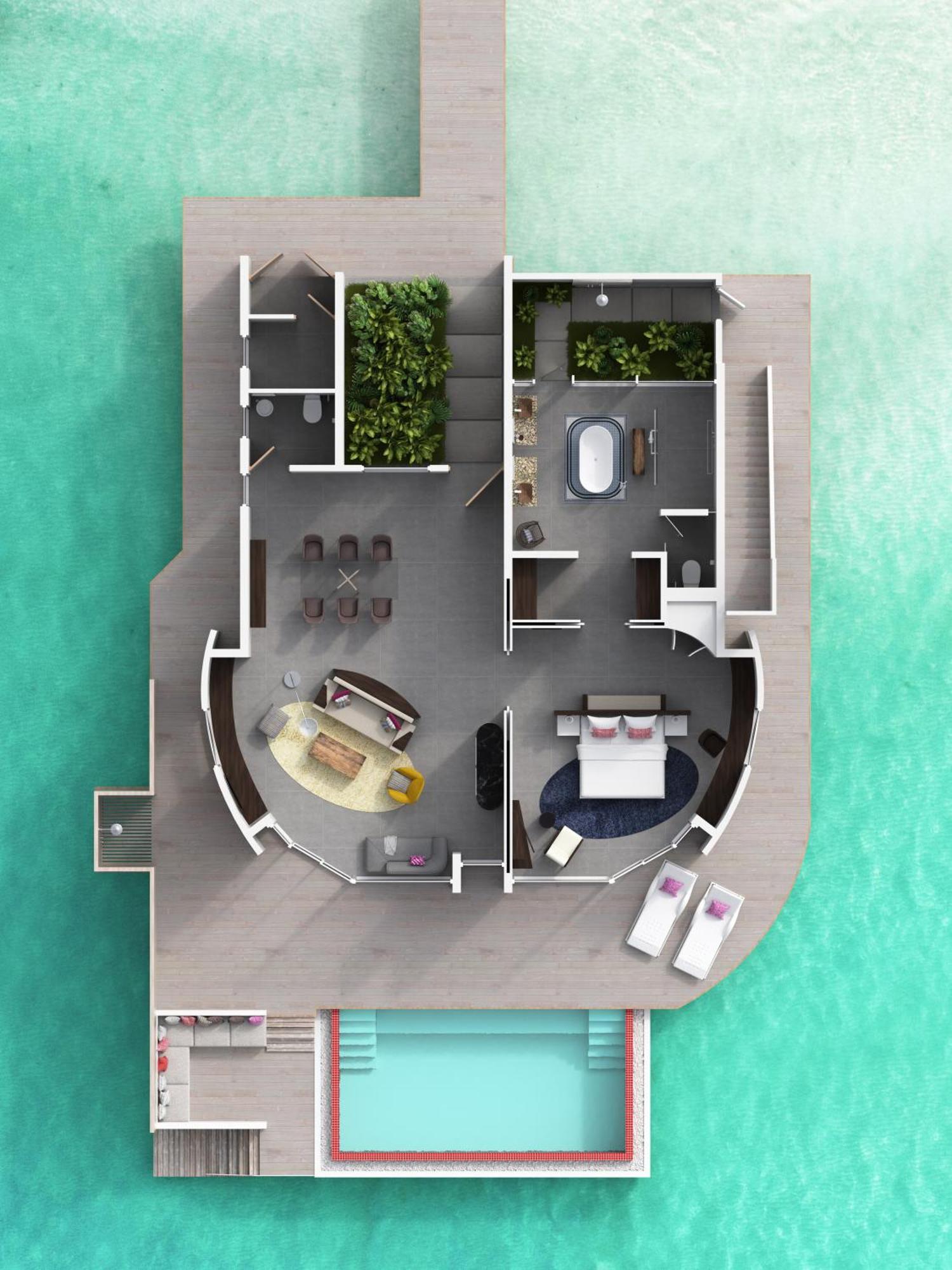 Jumeirah Olhahali Island Maldives Gaafaru Bilik gambar
